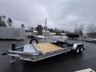 New 2026 Triumph galvanized 7x22 (16+6) Gravity Tilt w/ Stationary Deck/ Hydro Jack - 16k GVW