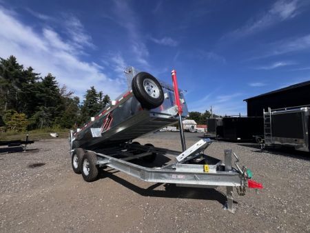 New 2026 Triumph 7x14 Dump Trailer- Galvanized/ 8  I beam/ Spreader Gate/ Tarp kit-Ramps - 14,000GVW