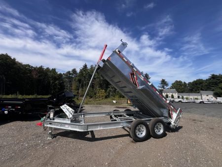 New 2026 Triumph 7x14 Dump Trailer- Galvanized/ 8  I beam/ Spreader Gate/ Tarp kit-Ramps - 14,000GVW