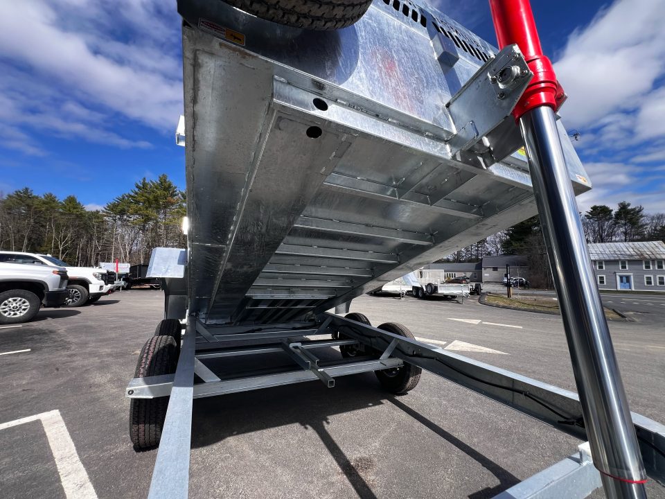 New 2026 Triumph 7x14 Dump Trailer- Galvanized/ 8" I beam/ Spreader Gate/ Tarp kit-Ramps - 14,000GVW