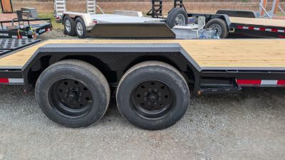 New 2026 Belmont 24' (21+3) HD Lo Pro Equipment Trailer w/ Full Width Wedge Ramps (8K Axles!)