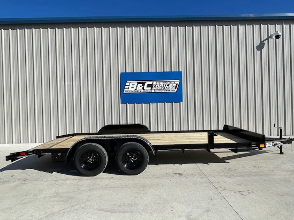 New 2026 DAVIDSON 83X18 (16+2) 2-3500LB AXLE WOOD FLOOR CAR HAULER W/ DOVETAIL