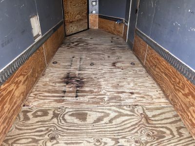 Used 2009 Haulmark 7x21 Drive Out Front Enclosed Rear Ramp Snowmobile Cargo Trailer