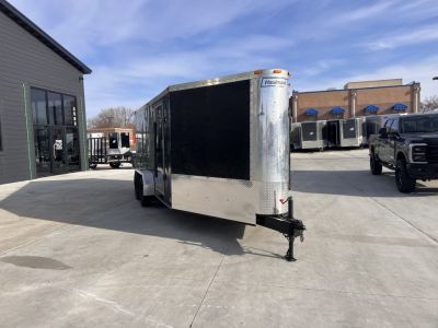 Used 2009 Haulmark 7x21 Drive Out Front Enclosed Rear Ramp Snowmobile Cargo Trailer