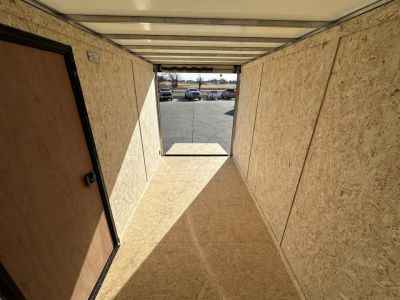 New 2026 Formula Traverse Silver/Black Trim 6'x12' 3k Flat Top V-Nose Enclosed Cargo Trailer