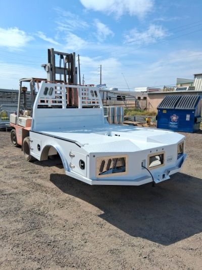 New 2026 Iron Ox FORD DUALLY TROUGH BED 4 BOX SKIRTED Truck Bed