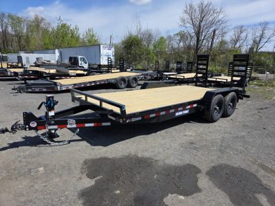 New 2026 Sure-Trac 7X18 14K - KNEE RAMPS Equipment Trailer