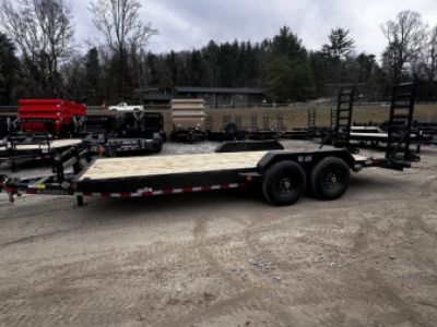 New 2026 Iron Bull ETB8320072 Equipment Trailer / 83"X20' (18' FLAT 2' DOVETAIL) / 2-7,000# AXLES / 235/80R16" 10 PLY TIRE AND WHEEL / STAND UP RAMPS