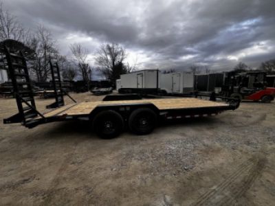 New 2026 Iron Bull ETB8320072 Equipment Trailer / 83"X20' (18' FLAT 2' DOVETAIL) / 2-7,000# AXLES / 235/80R16" 10 PLY TIRE AND WHEEL / STAND UP RAMPS