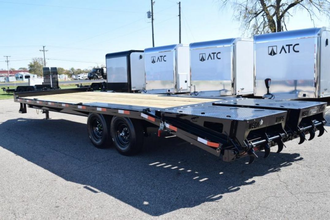 New 2027 BND Trailers 14k 20+5 Deckover Equipment Trailer With Mega Ramps