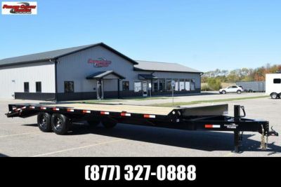 New 2027 BND Trailers 14k 20+5 Deckover Equipment Trailer With Mega Ramps