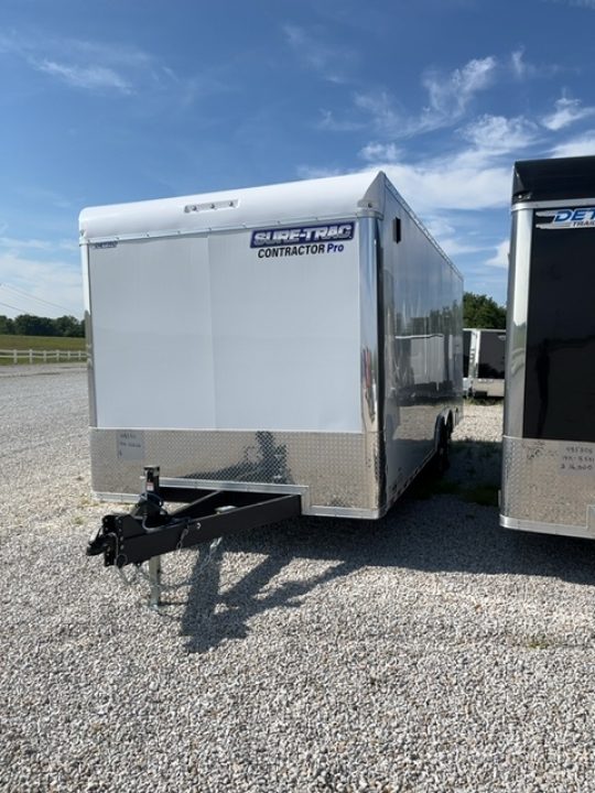 New 2026 Sure-Trac 8.5 x 22 Contractor Pro Enclosed Bullnose Cargo Trailer, 14K