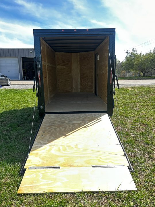 New 2026 6X12 - Enclosed Trailer- 3500LB Single Axle - Black Poly - Blackout