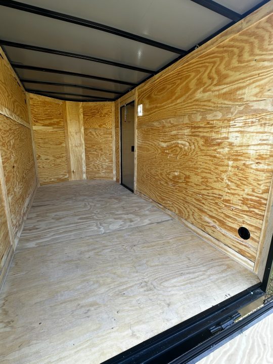 New 2026 6X12 - Enclosed Trailer- 3500LB Single Axle - Black Poly - Blackout