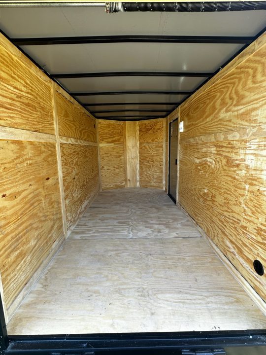 New 2026 6X12 - Enclosed Trailer- 3500LB Single Axle - Black Poly - Blackout