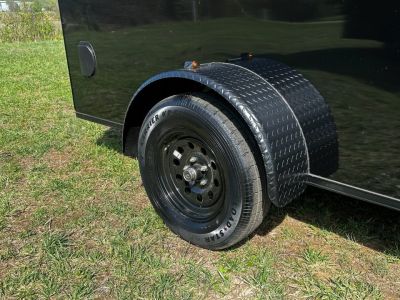New 2026 6X12 - Enclosed Trailer- 3500LB Single Axle - Black Poly - Blackout