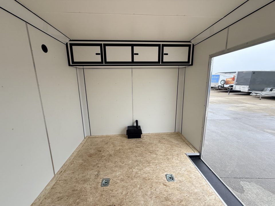 New 2026 Formula Triumph White 8.5'x24' 10k Flat Top Bullnose Enclosed Race Car Hauler Cargo Trailer