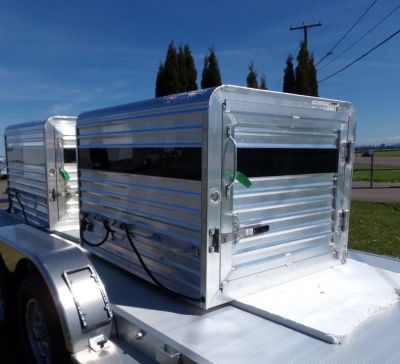 New 2026 Frontier Trailers 5' x 4' Livestock Truck Topper Truck Boxes (Livestock and Dog)
