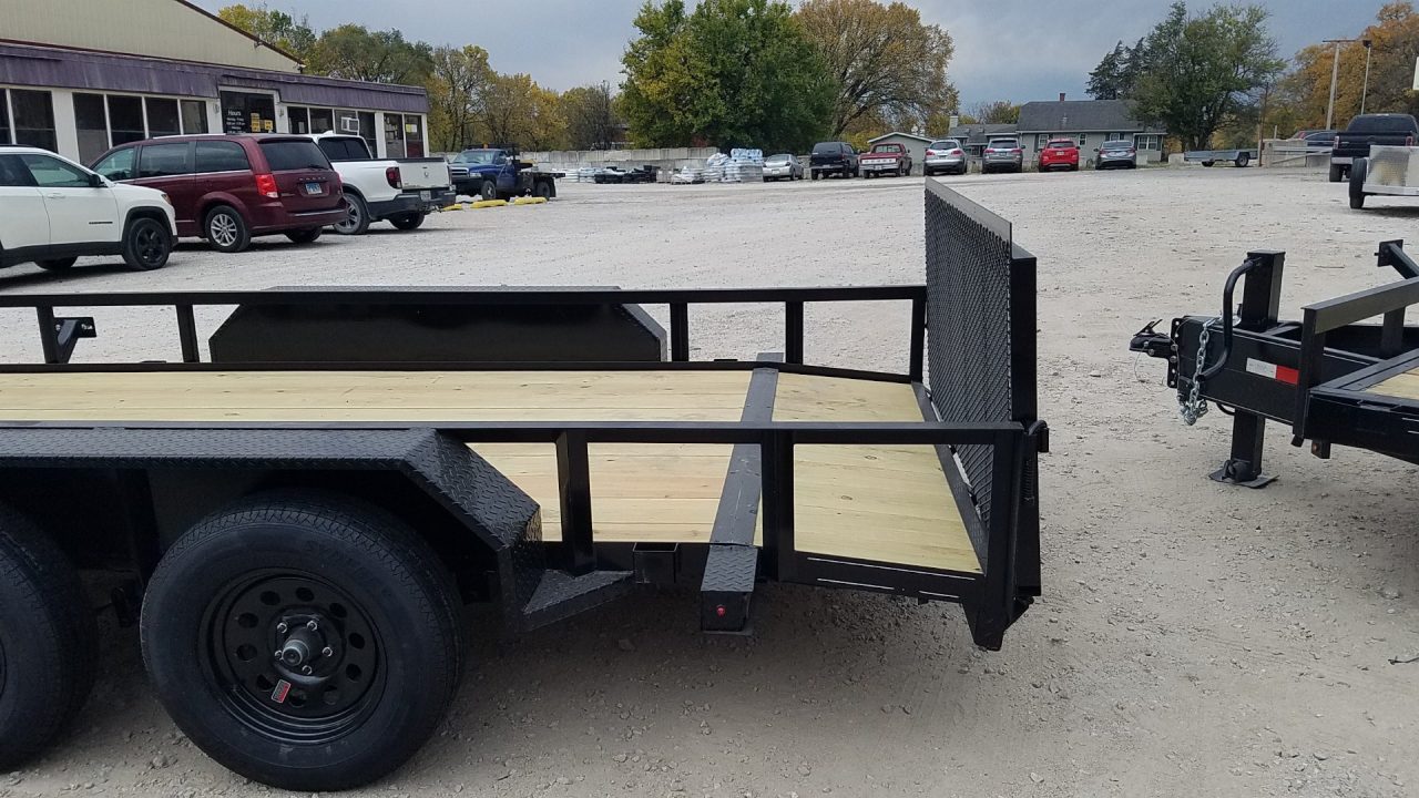 New 2027 MEB 77x16 W/Dovetail utility Trailer 7K