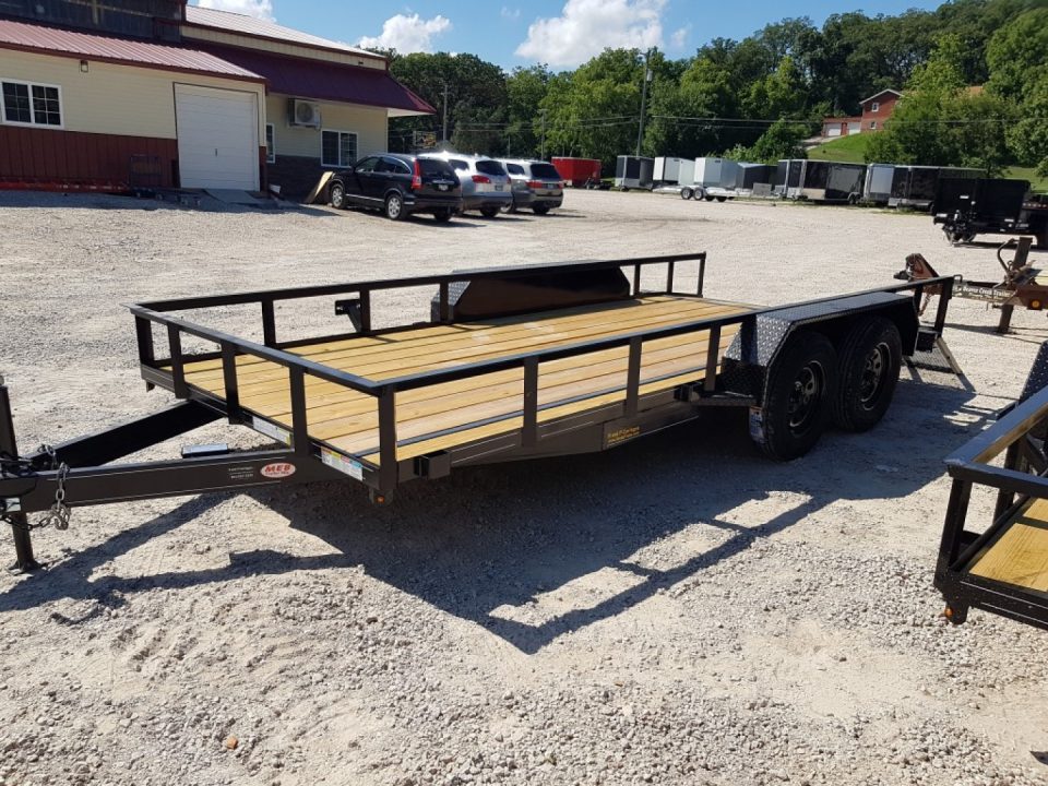 New 2027 MEB 77x16 W/Dovetail utility Trailer 7K