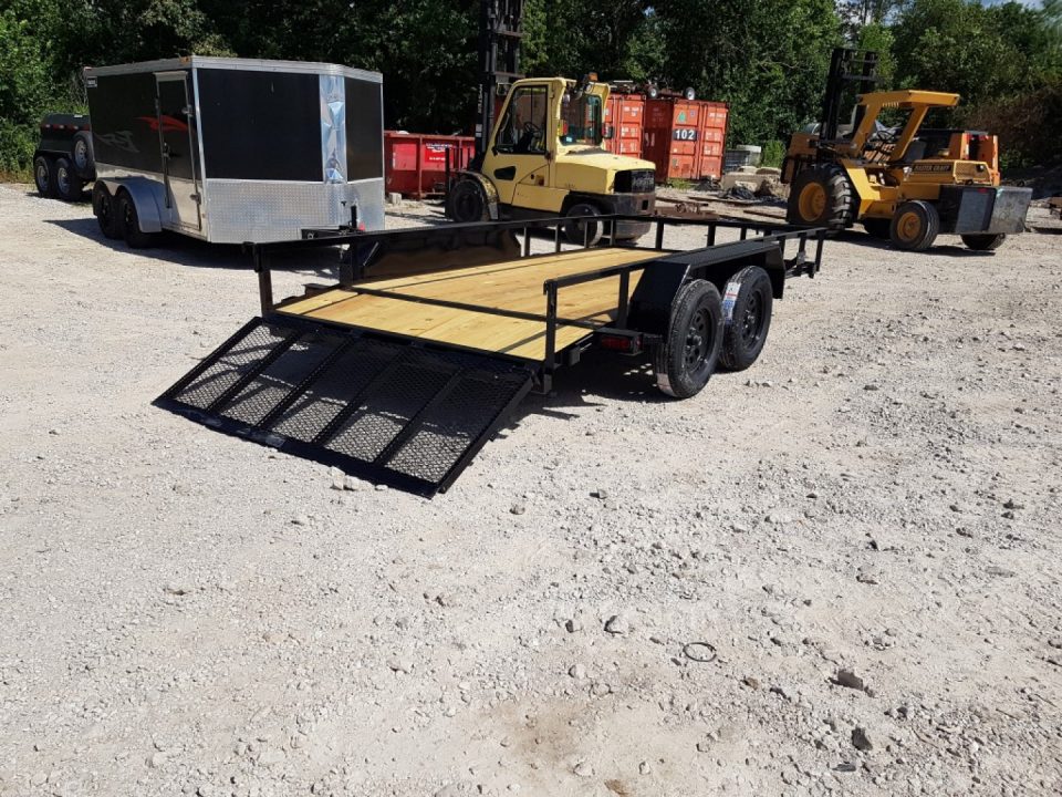 New 2027 MEB 77x16 W/Dovetail utility Trailer 7K