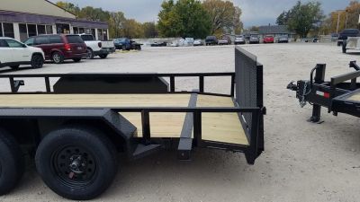 New 2027 MEB 77x16 W/Dovetail utility Trailer 7K