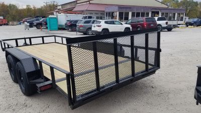 New 2027 MEB 77x16 W/Dovetail utility Trailer 7K