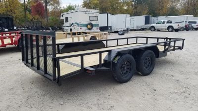 New 2027 MEB 77x16 W/Dovetail utility Trailer 7K
