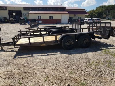 New 2027 MEB 77x16 W/Dovetail utility Trailer 7K