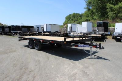 New 2026 Sure-Trac 8.5x18 Flatbed Deckover Trailer