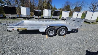 New 2027 Aluma 80X16TA-EL-BT-RTD Utility Trailer