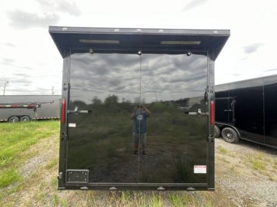 New 2027 South Georgia Cargo 8.5x24 Tandem Axle Car Hauler –Black Polycore Super Stealth Blackout Edition