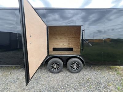 New 2027 South Georgia Cargo 8.5x24 Tandem Axle Car Hauler –Black Polycore Super Stealth Blackout Edition