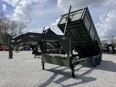 New 2026 LOAD TRAIL 7X16 GOOSENECK (4FT WALL) DUMP TRAILER (14K GVWR)