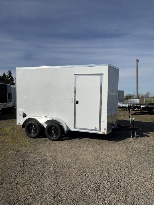 New 2026 Compass 6x12 Indigo DLX Flat Top V-Nose 7k Cargo / Enclosed Trailer