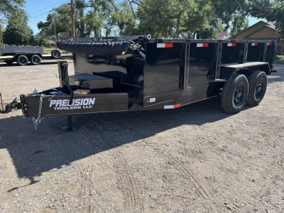New 2026 Precision Trailers 7x14 Dump Trailer