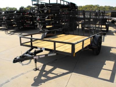 New 83 X 10 Utility Trailer HD Spring Assisted Ramp
