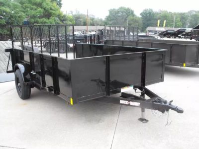 New Utility trailer 83 x 12 smooth Hi-Wall 24  gate 5200 lb axle
