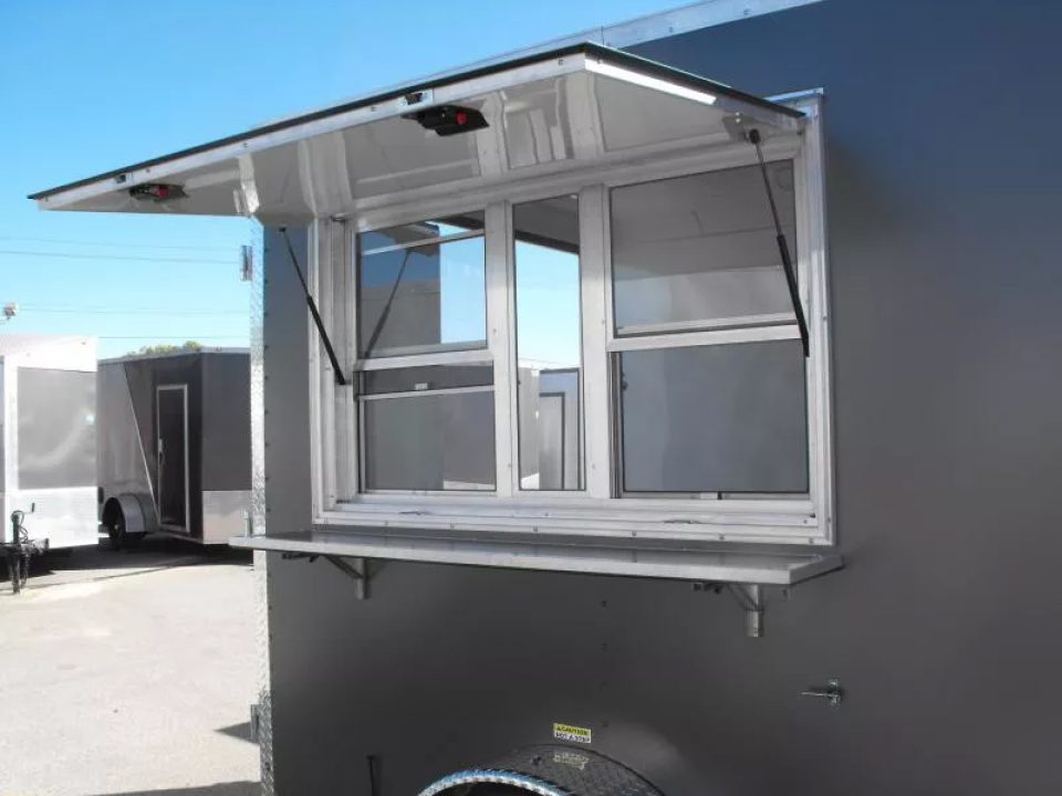 New Enclosed Trailer 7 X 10 Concession Wdw 30 Amp