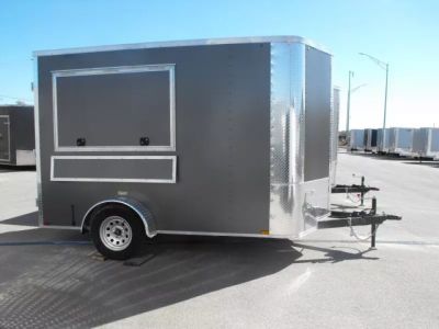 New Enclosed Trailer 7 X 10 Concession Wdw 30 Amp