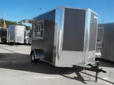 New Enclosed Trailer 7 X 10 Concession Wdw 30 Amp