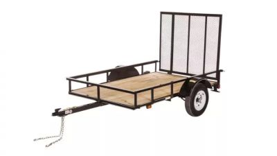 New Utility Trailer 5 X 8 Wood Deck Ramp
