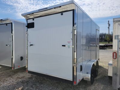 New 2026 Formula Trailers 7x14 Traverse Flat Top V-Nose 7k Cargo / Enclosed Trailer