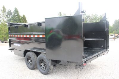 New 2026 Sure-Trac 7' x 16' Hydraulic Dump Trailer - 4' Steel Sides - Telescopic Ram - 14000# GVW