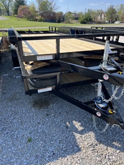 New 2026 Sure-Trac 7 X 18 Tube Top Utility Trailer 7K