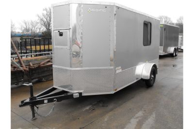 New Enclosed Trailer 6 X 12 Barn Door W Windows/Electrical
