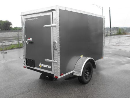 New Enclosed Trailer 4 X 8 Barn Door 4' 6  Int 080 Skin