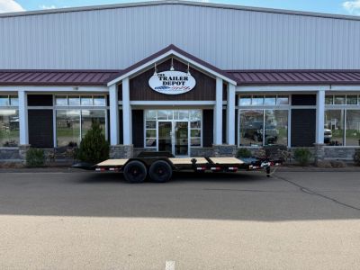 New Liberty 6'11  x 20' Split Deck I-Beam Tilt Trailer 17.5K