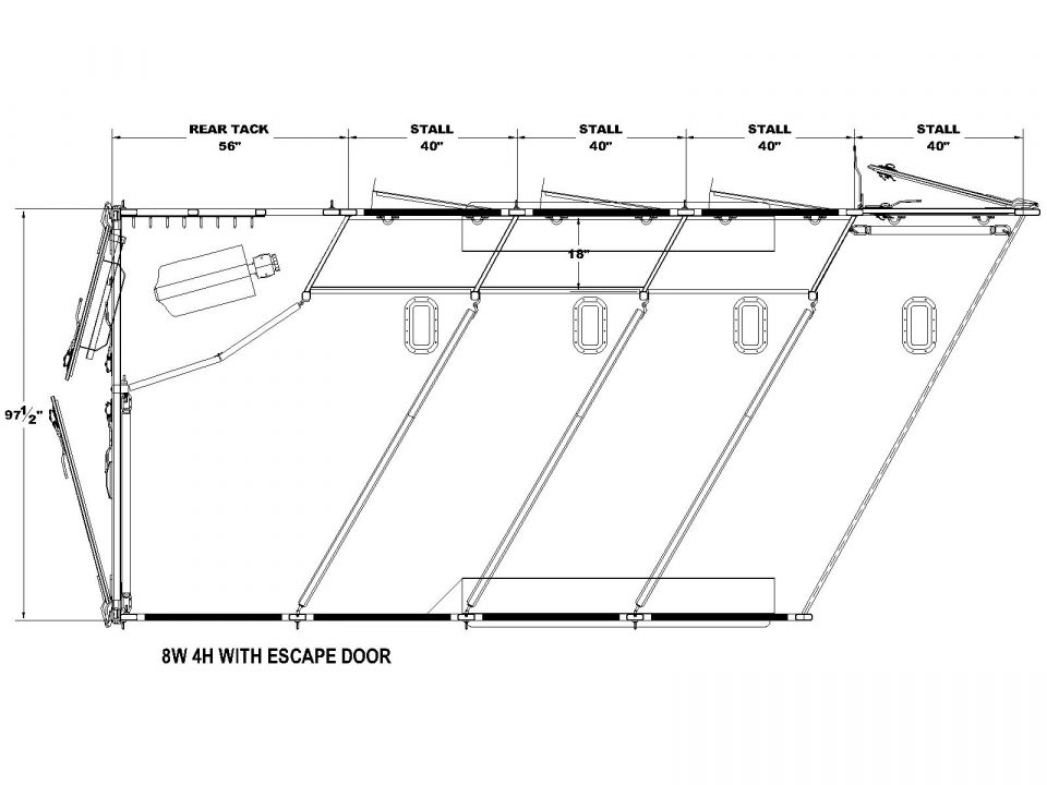 New 2026 Merhow Trailers Stampede 8414 Horse Trailer
