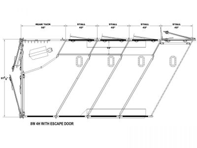 New 2026 Merhow Trailers Stampede 8414 Horse Trailer